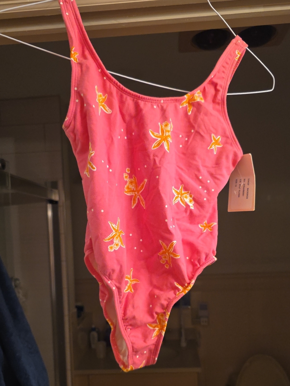 Lilly Pulitzer NWT Strawberry Pink Star Flower One-Piece- SIZE 14